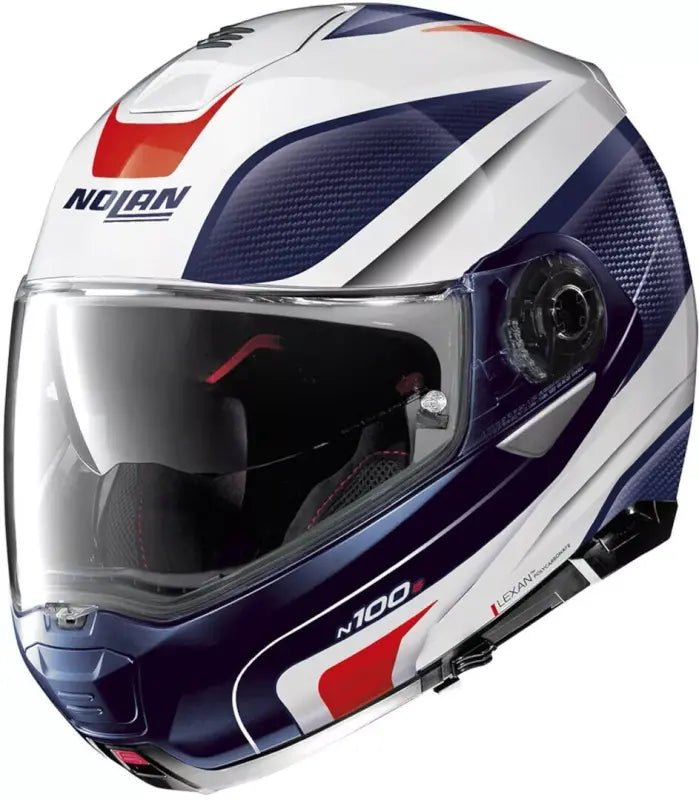 Casco N100-5 orbiter N-com 74 Bco/azul/rojo Nolan
