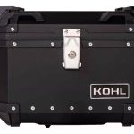 BAUL TRASERO MOTOCICLETA KOHL Q1 ALUMINIO NEGRO 40 LTS