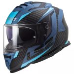 CASCO CERRADO LS2 STORM II RACER AZUL MATE FF800