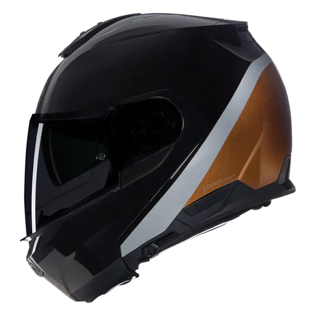 Casco N100-6 Verniciatura Speciale N-com 343 Ngo/Ocre/Plata Nolan