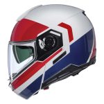 Casco N90³ Roboto N-com 345 Bco/Rjo/Azul Nolan