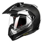 Casco de moto Dual Sport ILM L13 Carbon Fiber Black